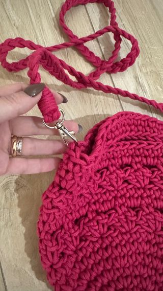 Borsa fatta a mano fucsia