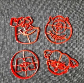 Set 4 Tagliapasta Disney Pixar Monsters & Co.