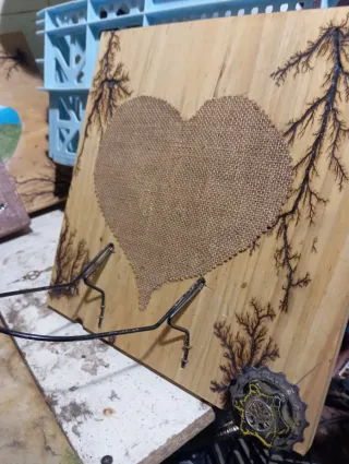 Cuadro Artesanal Madera y Metal