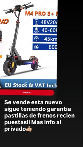 Patinete Eléctrico M4 PRO S+ 48V