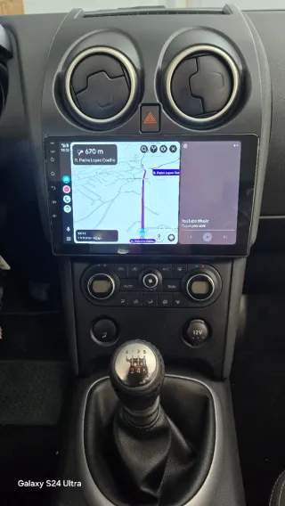 Rádio Nissan Qashqai J10 Android 14 com Carplay.