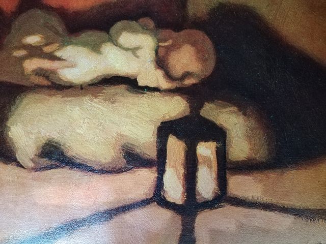 Litografía Virgen con Niño