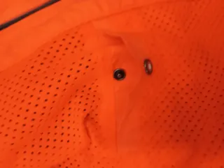 BILBAO Chaqueta Pull&Bear gris y naranja con capuc