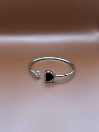 Chopard Bracciale Happy Heart Nero Argento