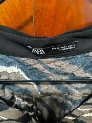 Vestido ZARA animal print cebra