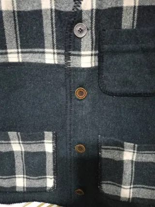 Gilet lana quadri uomo vintage