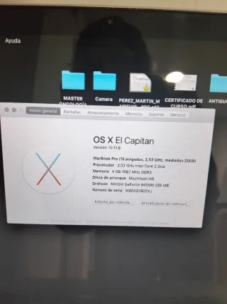 MacBook Pro 2010 Plata