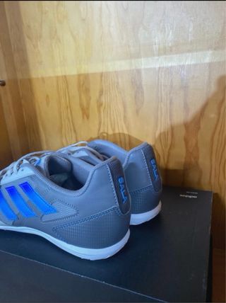 Zapatillas Adidas Grises y Azules futsa