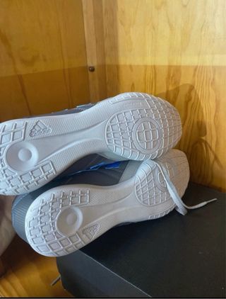 Zapatillas Adidas Grises y Azules futsa