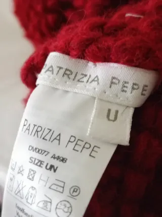 Cappello lana Patrizia Pepe rosso tg UDI