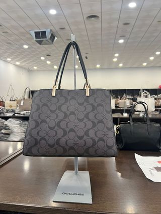 Bolso David Jones Monograma Gris y Negro