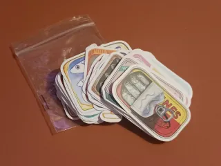 Pack c/50 Autocolantes de Latas de Sardinhas