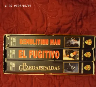 Pack 3 Películas en VHS: grandes éxitos de los 90.