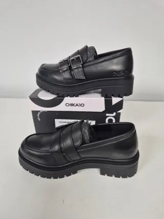 Zapatos mocasines Chika10 negros talla 36, 38, 39,
