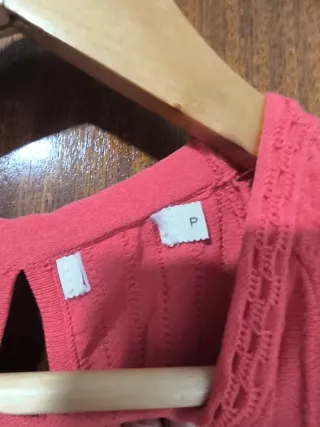 Vestido rojo naranja manga acampanada