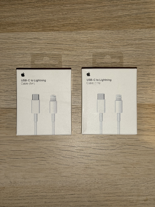 2 Cables iPhone Usb C-Lightning Original