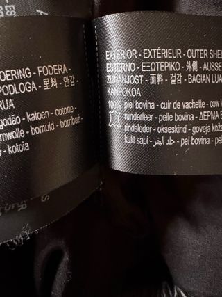 Cazadora Piel Zara XS