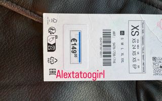 Cazadora Piel Zara XS