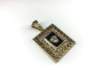 colgante oro 14k con piedra