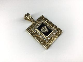 colgante oro 14k con piedra
