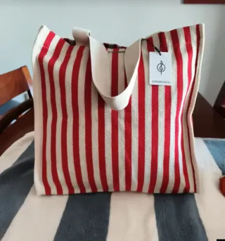 Conjunto bolso y monedero rayas SOLO ENVIO