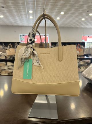Bolso CHRISTINA & OLK Beige con Pañuelo