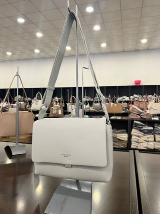 Bolso bandolera David Jones blanco/crema