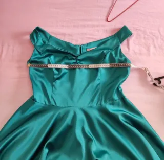 Vestido fiesta aguamarina