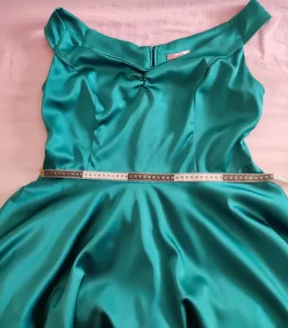Vestido fiesta aguamarina
