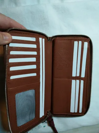 Monedero Desigual Mone Dejavu Fiona Marrón