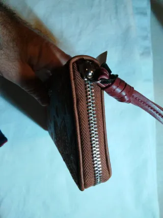 Monedero Desigual Mone Dejavu Fiona Marrón