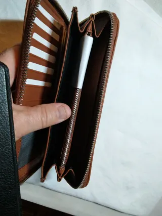 Monedero Desigual Mone Dejavu Fiona Marrón