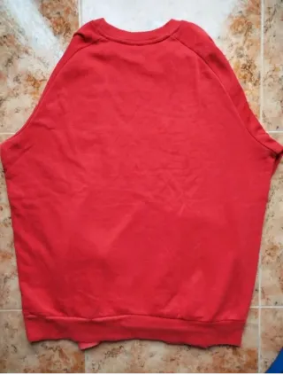 Sudadera Kappa Roja Logo Hombre