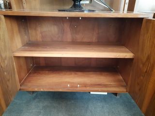 Mueble Salón Modular con Baldas Madera Color nogal