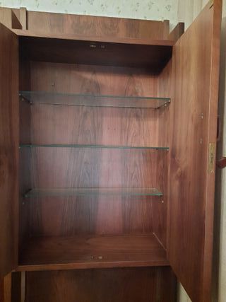 Mueble Salón Modular con Baldas Madera Color nogal