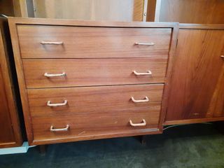 Mueble Salón Modular con Baldas Madera Color nogal