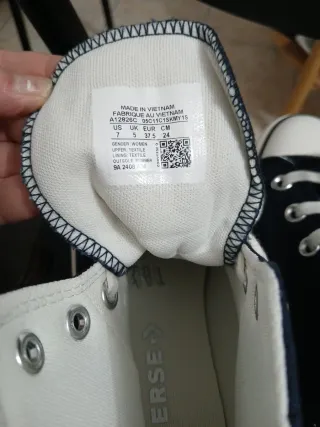 Converse ricamate Tg 37.5