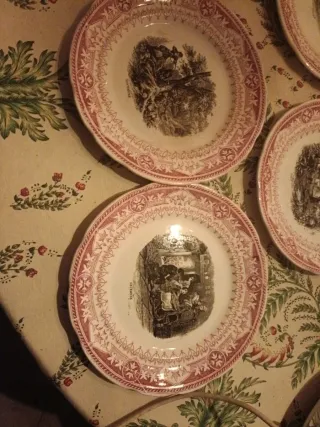 Platos Cerámica Francesa Vintage S.XX