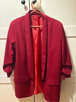 Chaqueta roja mujer