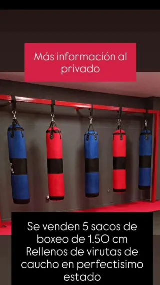 5 Sacos de Boxeo 1.50m
