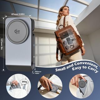 CloudValley cargador 3en1 Plegable MagSafe 25W Qi2