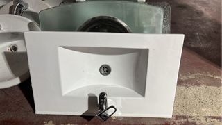 Lavabo de porcelana blanco 60cm