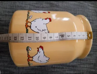 Tarro cocina gallinas y utensilios