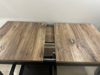 Mesa extensible madera y metal