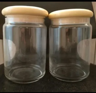 Tarro de cocina con tapa decorada