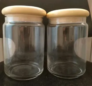 Tarro de cocina con tapa decorada