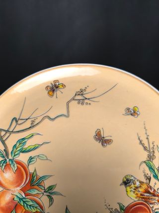 Prato Damasco Porcelana China 19cm