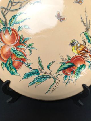 Prato Damasco Porcelana China 19cm