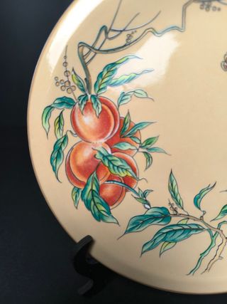 Prato Damasco Porcelana China 19cm