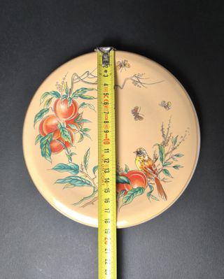 Prato Damasco Porcelana China 19cm